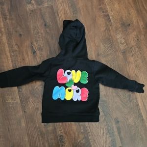 Stella McCartney kids Love More black hoodie 4T